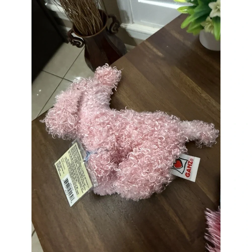 Webkinz Ganz Pink Poodle Dogs And Mini Plush HS107 New With Unused Codes Carrier
